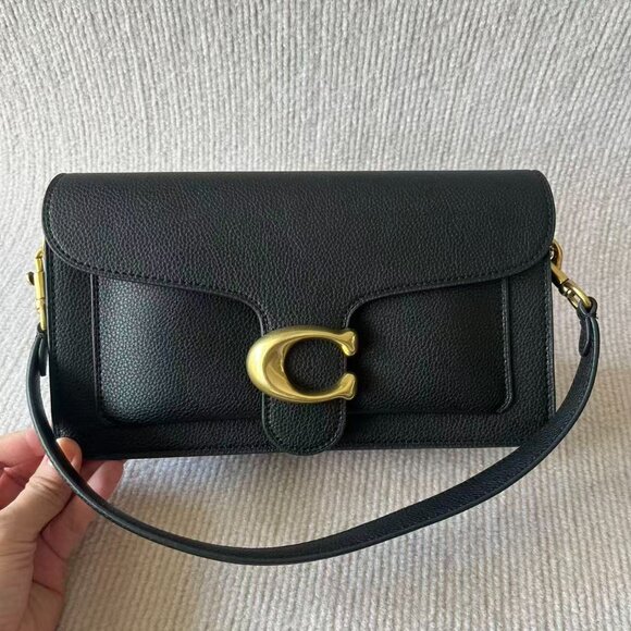 Coach fashion Women's Bag Fashionable Black Handbag size 26*13 - Picture 1 of 9